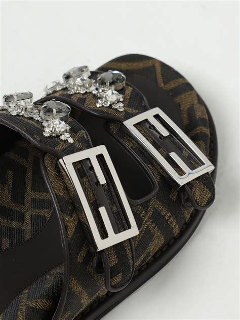 fendi graphic sandals|Fendi sandals flat woman.